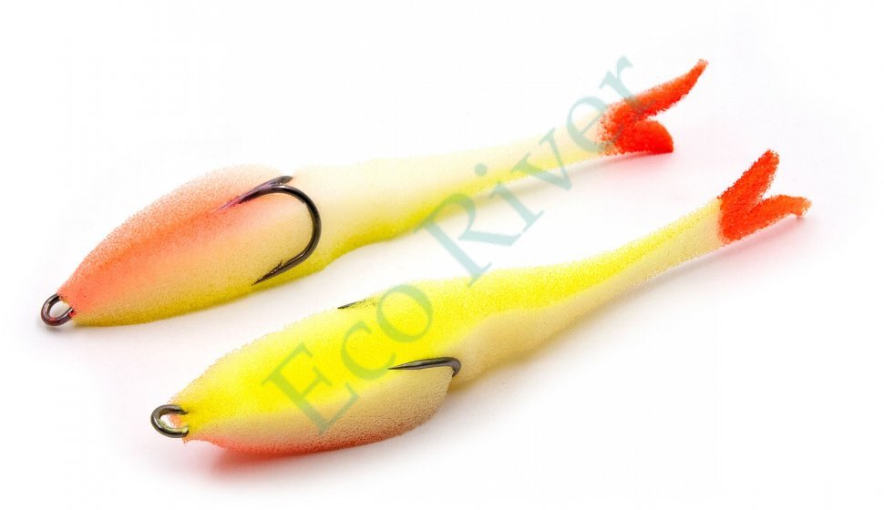 Поролоновая рыбка Yaman Devious Minnow на двойнике, р. 135 мм, цвет 16 UV (5 шт.)