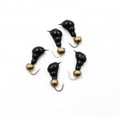 Мормышка безнасадочная Яман Муравей с ушком, вес 1,2 г, шарик латунный (уп. 5 шт.)