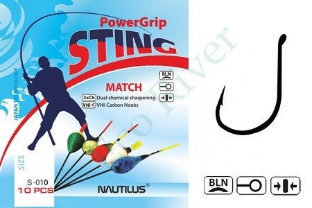 Крючок Nautilus Sting Match S-010BLN №14 10шт