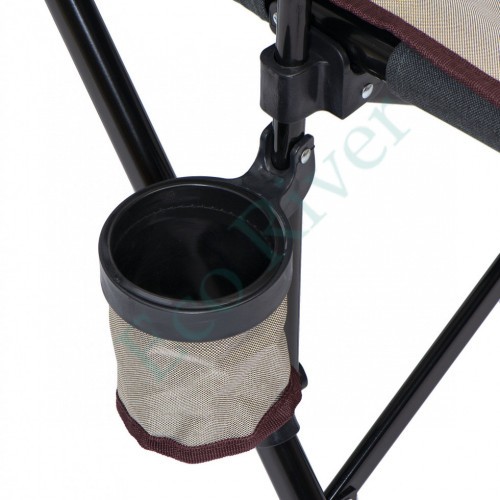 Кресло складное Condor с подлокотниками с наклонной спинкой р. 53*66*44 см, цвет светло/темно-серый