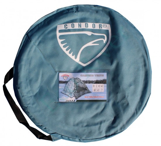 Палатка Condor, автомат, зимняя 1,5 Х 1,5 м, КМФ белый цифра, пол расстёгивается