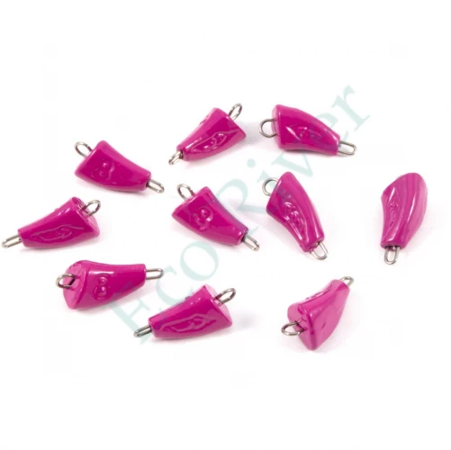 Груз Пуля-эксцентрик окрашенный разборный Яман (10 шт.) - 8 гр., фиолетовый/500/