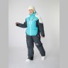Костюм зимний Alaskan Vanda женский M бел/голуб/сер (куртка+полукомбинезон)