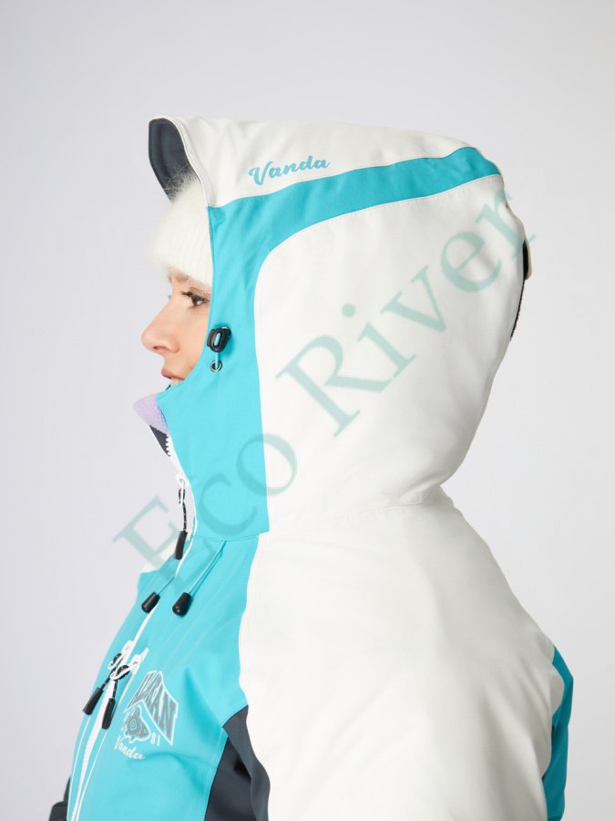 Костюм зимний Alaskan Vanda женский M бел/голуб/сер (куртка+полукомбинезон)