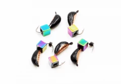 Мормышка вольф. безнасадочная Яман Овсинка №3, вес 0,50 гр., кубик, цв. медь, ( уп.5 шт.)