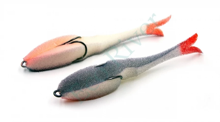 Поролоновая рыбка Yaman Devious Minnow на двойнике, р. 135 мм, цвет 18 UV (5 шт.)