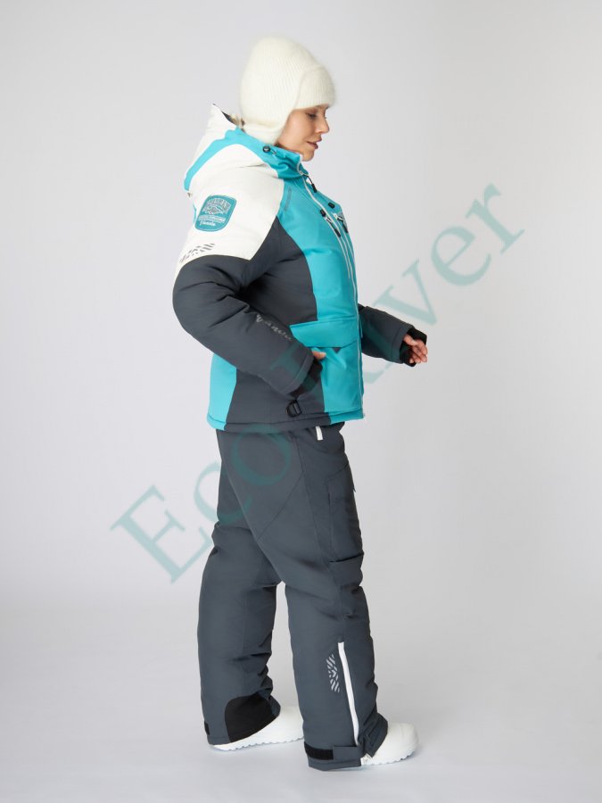 Костюм зимний Alaskan Vanda женский L бел/голуб/сер (куртка+полукомбинезон)