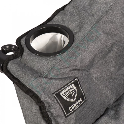 Кресло складное кемпинговое Kyoda двухместное р.50*34*98 см, цвет серый