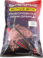 Прикормка Yaman Active Bite Карп (клубника), цв. красный, 900 г/15/