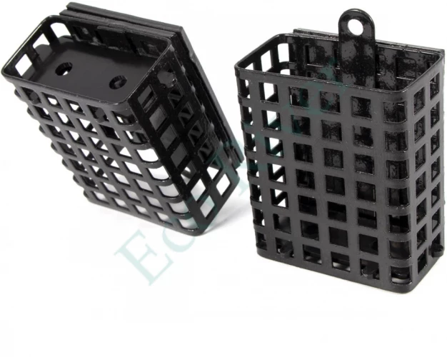 Кормушка фидерная Яман прямоугольная 100 г, металл, съемное пластиковое дно (уп. 10 шт.)/200/