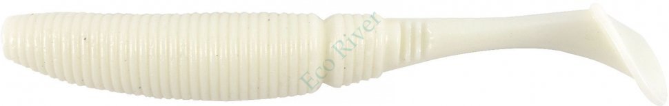 Виброхвост Yaman PRO Sharky Shad, р.3,75 inch, цвет #01 - White (уп 5 шт.)