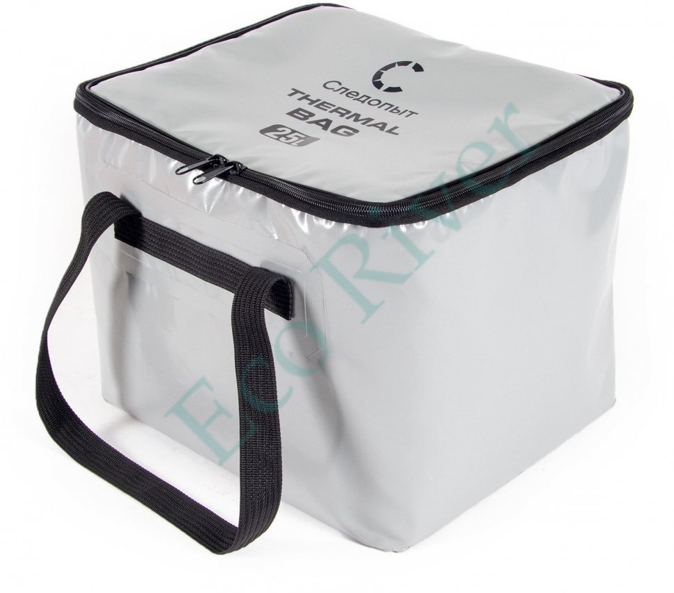 Сумка изотермическая ПВХ Следопыт Thermal Bag, 35х25х28 см, 25 л, цв. серый/2/
