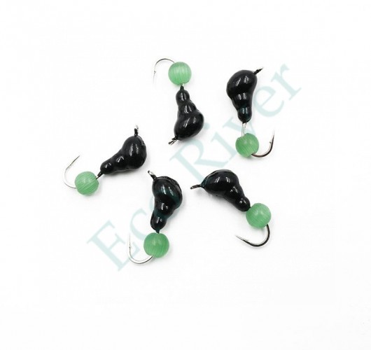 Мормышка безнасадочная Яман Муравей с ушком, вес 0,8 г, кошачий глаз (уп. 5 шт.)