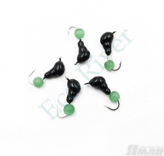 Мормышка безнасадочная Яман Муравей с ушком, вес 0,8 г, кошачий глаз (уп. 5 шт.)