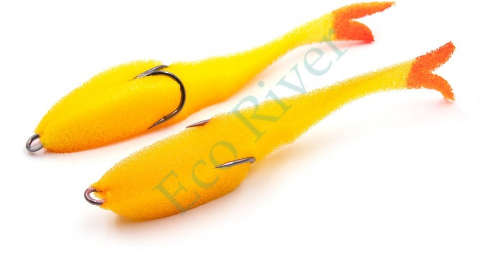 Поролоновая рыбка Yaman Devious Minnow на двойнике, р. 135 мм, цвет 20 UV (5 шт.)