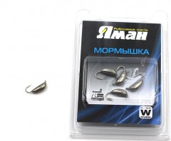 Мормышка вольфрамовая Яман  Банан с ушк, р.2,50,вес 0,70,цв.никель(уп.5 шт.)