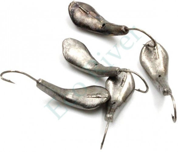 Мормышка Яман Комар с отв., цв.BN, р.4, вес 0,5 г (уп. 5 шт.)