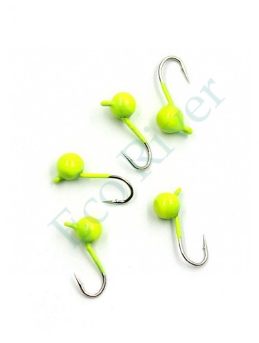 Мормышка вольфрамовая Яман Шар с ушк, р.3, вес 0,30 цв.лимон(уп.5 шт.)
