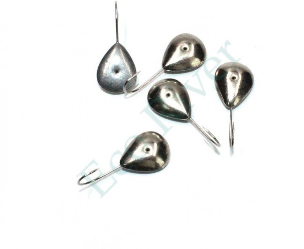 Мормышка паяная Яман Сердечко, вес 0,74 г, никель (уп. 5 шт.)