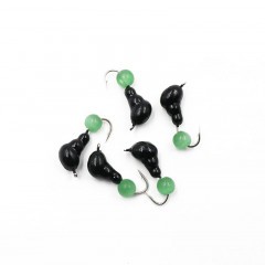 Мормышка безнасадочная Яман Муравей с ушком, вес 1 г, кошачий глаз (уп. 5 шт.)