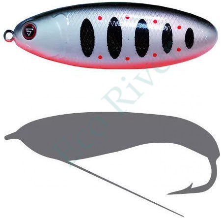 Блесна-незацепл. Sprut Bloody Woody Weedless Spoon 70S 15г/WBKTR