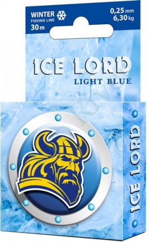 Леска Aqua Ice Lord light blue 0.08 30м