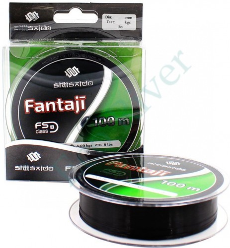 Леска Shii Saido Fantaji, L-100 м, d-0,261 мм, test-5,12 кг, угольно черный/100/