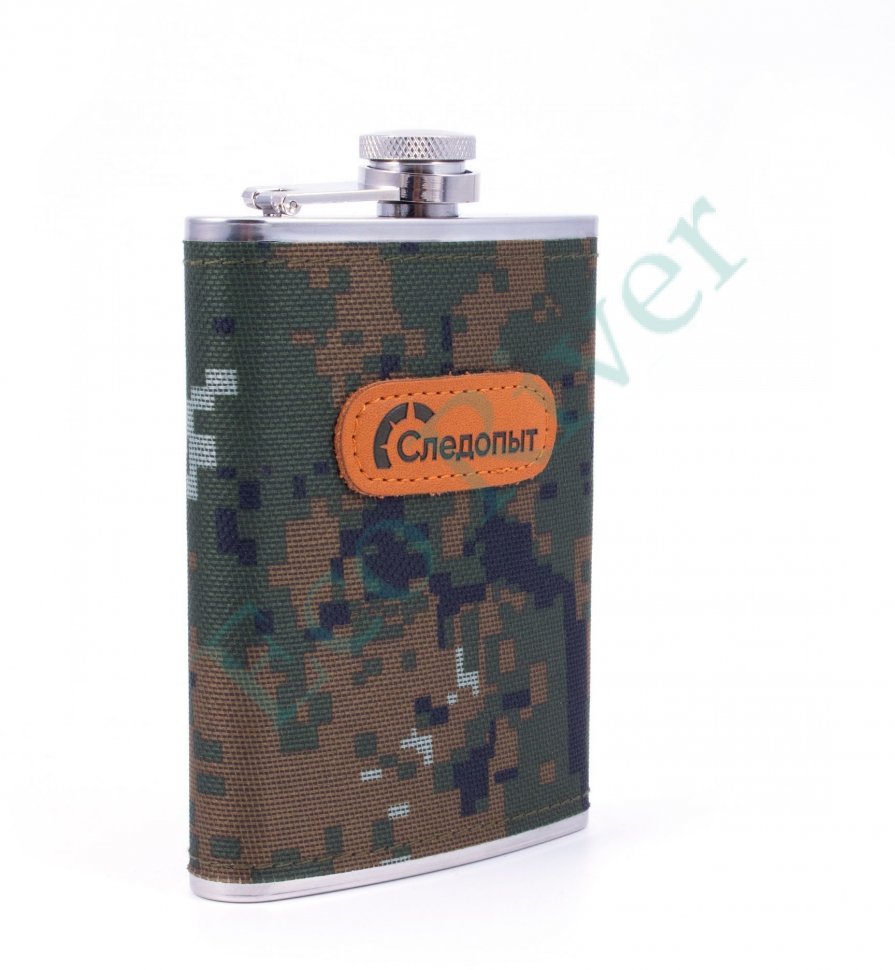 Фляжка Следопыт , в оплетке из oxford camo pixel, 240 мл/100/