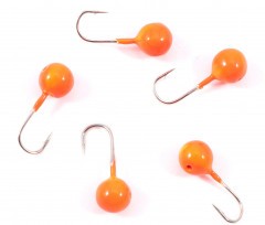 Мормышка вольфрамовая Яман  Шар с отв, р.3,5 вес 0,40 цв.оранж(уп.5 шт.)