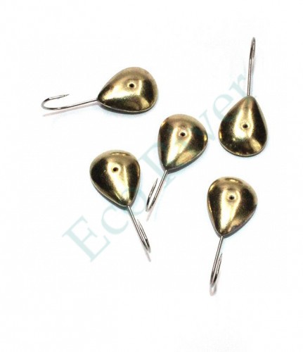 Мормышка паяная Яман Сердечко, вес 0,74 г, латунь (уп. 5 шт.)