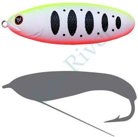 Блесна-незацепл. Sprut Bloody Woody Weedless Spoon 70S 15г/WLTR