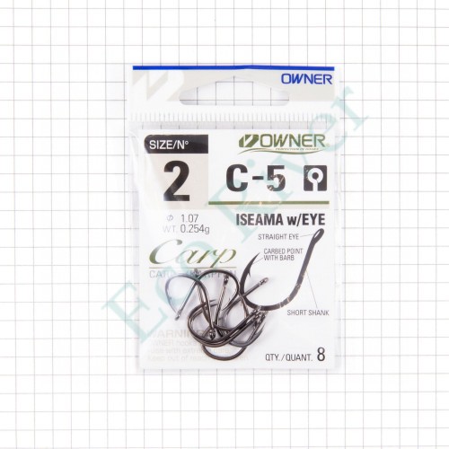 Крючок Owner ISEAMA w/eye BC №2 8шт