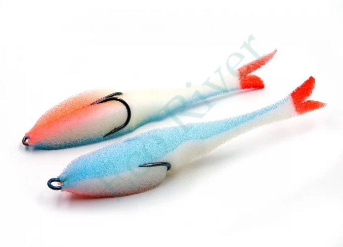 Поролоновая рыбка Yaman Devious Minnow на двойнике, р. 135 мм, цвет 22 UV (5 шт.)