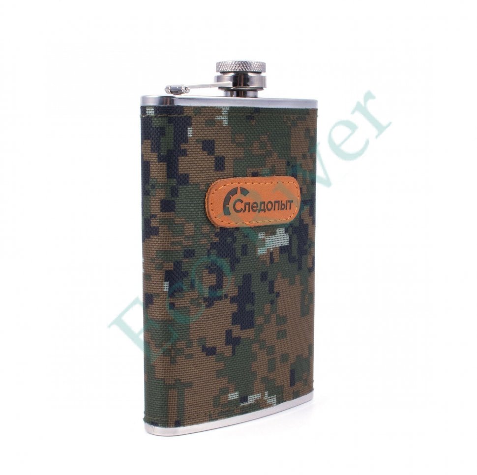 Фляжка Следопыт , в оплетке из oxford camo pixel, 280 мл/100/