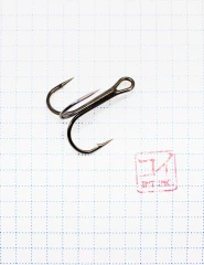 Крючок KOI ROUND TREBLE, размер 1 (INT), цвет BN, тройник (5 шт.)/19/