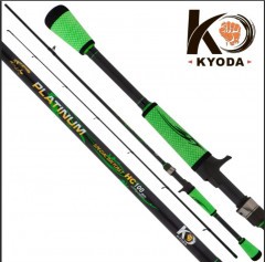 Спиннинг KYODA PLATINUM кастинговый, длина 2,54 м, тест 7-28 гр, carbon, штекер