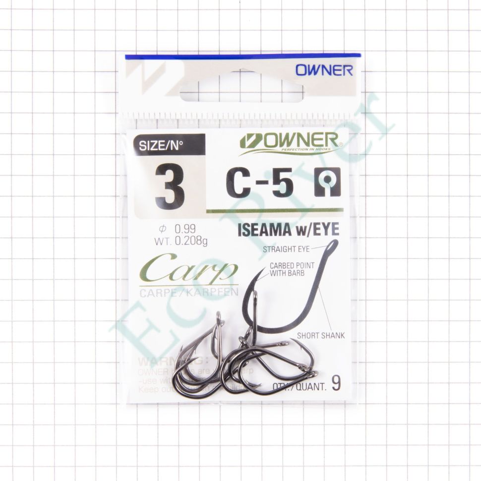 Крючок Owner ISEAMA w/eye BC №3 9шт