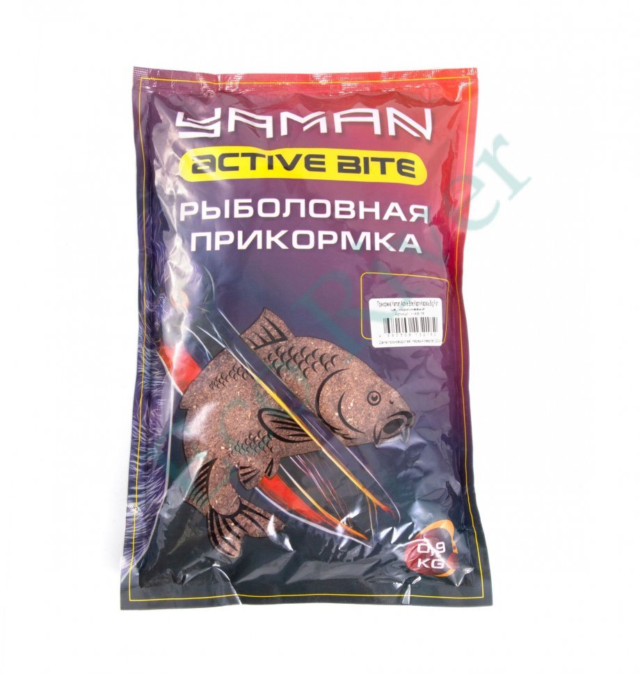 Прикормка Yaman Active Bite Карп-Карась Big Fish, цв. коричневый, 900 г/15/