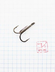 Крючок KOI ROUND TREBLE, размер 2 (INT), цвет BN, тройник (10 шт.)/19/