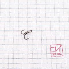 Крючок KOI SLENDER ROUND TREBLE, размер 14 (INT), цвет BN, тройник (5 шт.)/300/