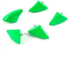 Груз Пуля-эксцентрик окрашенный разборный Яман (5 шт.) - 52 гр., зелёный/100/