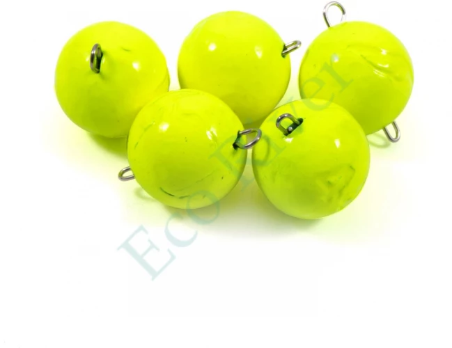 Груз Чебурашка окрашенный разборный Яман (5 шт.) - 44 гр., жёлтый/125/