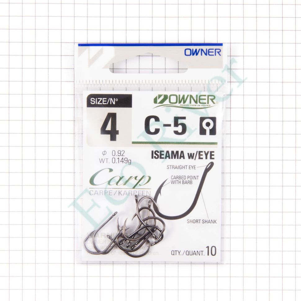 Крючок Owner ISEAMA w/eye BC №4 10шт