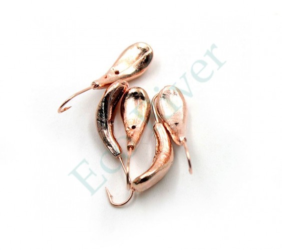 Мормышка Яман Комар с отв., цв.COPPER PLATED, р.5, вес 1,0 г (уп. 5 шт.)