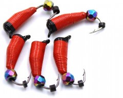 Мормышка вольф. безнасадочная Яман Ручейник №7, d-2.5 мм, L-9.5 мм, вес 1,00 гр., кристалл хамелео