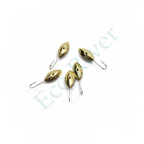 Мормышка паяная Яман Овсинка, вес 0,55 г, латунь (уп. 5 шт.)