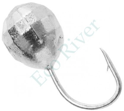 Мормышка вольфрам LumiCom Шар фигурный с отв. Ф3 серебро