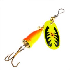 Блесна Akara C-5082 13г вращ. 199/Yl-Red