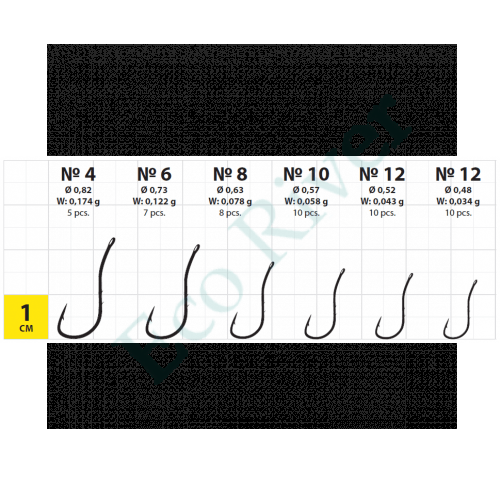 Крючок Gurza Ryusen 2BH BN №8 8шт K-1024-008