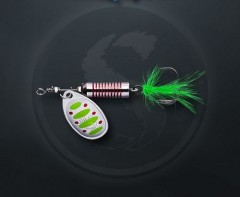 Блесна Sprut Makuro Spinner №2 4.5г/STR-GR